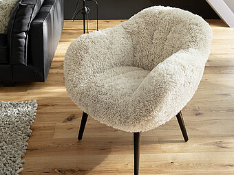 Sessel Sevano mit kuschligem Kunstfell